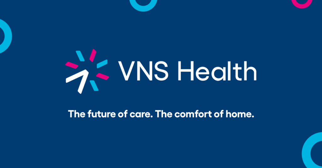 Photo of VNS Health's Logo and tagline.
