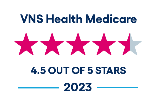 VNS Health Medicare 4.5 out of 5 stars in 2023